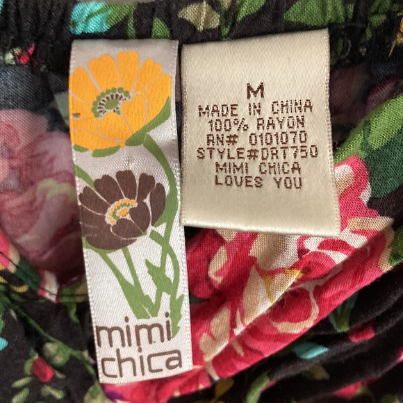 HP Brand NWOT Gorgeous Boho Floral Mimi Chica Dress W/ Pockets Size Medium - Picture 11 of 11
